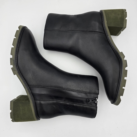 Sanctuary Primetime Leather High Heel Booties, Black, Size 8 - Picture 11 of 16